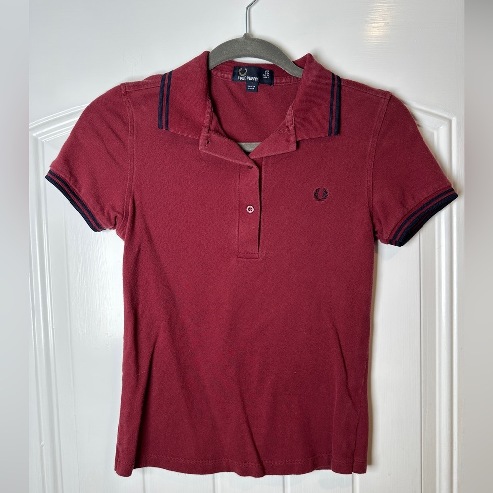 Maroon & Navy Fred Perry Polo